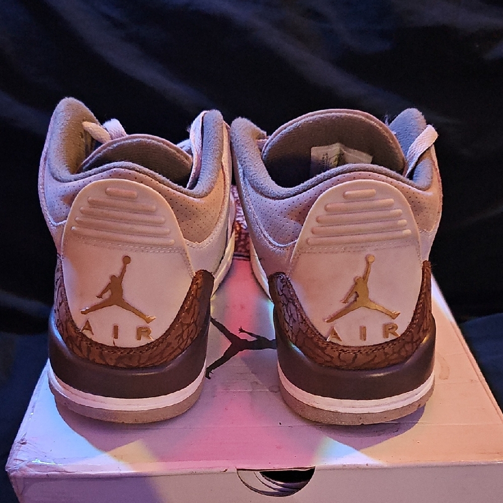 *Lightly Used* Jordan Retro 3 Palomino - Picture 5 of 11